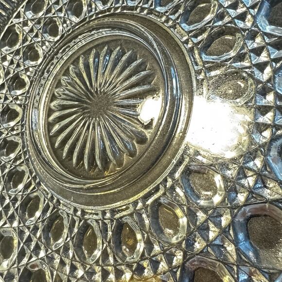 Vintage Federal Glass Windsor Clear Service Plate 11" - Picture 5 of 6